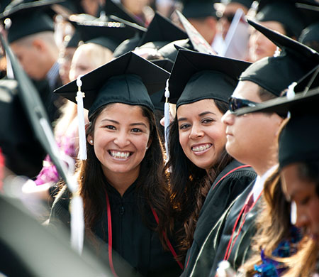 CSUN students on their graduation day