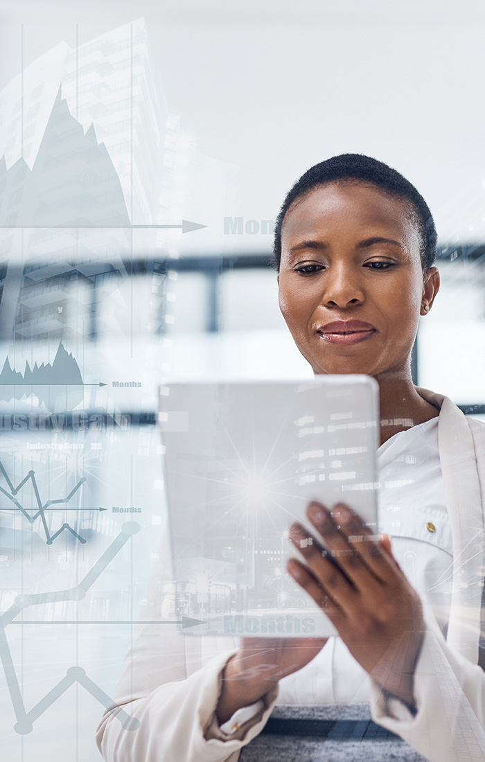 a person holding a tablet